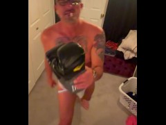Boxing gloves fetish part 1