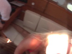 Four Hot Blonds join Yacht Orgy Hot Group Sex