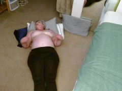 1258 Morning Wriggle in dirty brown tights. Dry Hump Fetish Custom from DawnSkye