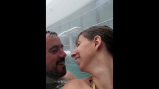 snow and hot water vlog
