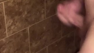 Shower cumshot