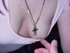 POV Downblouse Blowjob