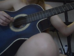 Music girl pays with sex to enter the band and she really loves cock because she swallows it all