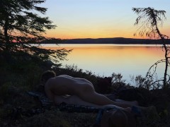 Love at a Lake in the Sunset - RosySky - 4K 30fps