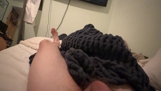 Big White Cock Solo Tease