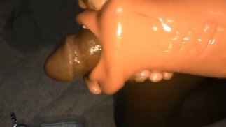 VERY TIGHT FAKE PUSSY COULDN'T FIT MY COCK