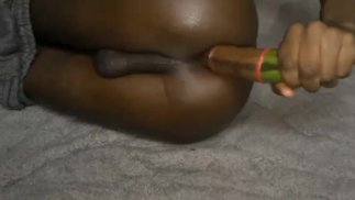 BISEXUAL MALE ANAL FUCK WITH RAW BANANA 🍌