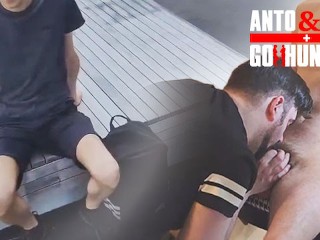 Straight Twink Student Gets Sucked by me on his Lunchbreak