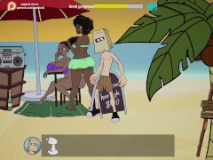 ANAL FUCKING TWO BIG TITS EBONY BITCHES AT THE BEACH!! - Beach - Fuckerman [Season 1]