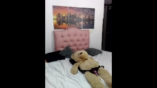 I masturbate with a teddy bear until I reach orgasm.