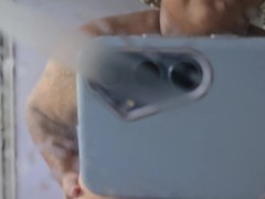 FAT NERBY EBONY COLLEGE GIRL GIVES YOU SHOW AFTER A SHOWER (HAIRY PUSSY AND ALL) - Screenshot 1 of 16 - Fat