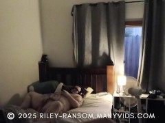 FTM Riley Ransom caught jerking off on camera!