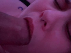 Cute shorthair tomboy 🙇🏻‍♂️ upclose blowjob and cum swallow before bedtime ♡ (2021)