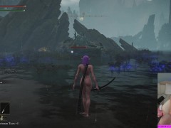 i made myself naked in elden ring pt7 livestream cam girl