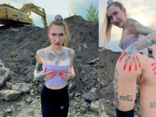 Worker fucked her on a construction site