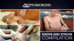 BoysSmoking: Подборка тощих твинков, которые задевают сигары, поглаживая свое мясо