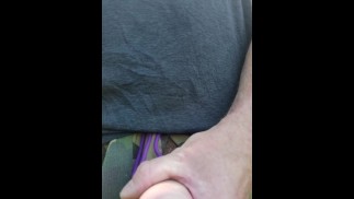 Grosse bite en extérieur