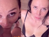 My Friend Asked Me to Teach His Wife How to Suck – She Followed Every Step and Took My Cum on Face