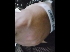 Handcuffed and ball gagged