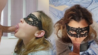 I gave him a blowjob right after work, my clothes were still on