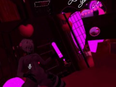 I played with the pink dildo