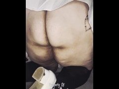 Silent Hill BBW Nurse Cwitch Paine gets filthy and rides 10 INCH DILDO