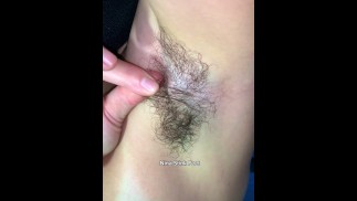 Hairy Slut: Sweaty Armpits! Hairy Pussy Play Solo.