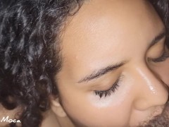 20-year-old curly-haired girl at her first casting