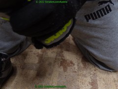 wrecking fur osiris shoes with 4pair of socks, ripping sole, jerking off