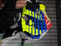 Gloves wank on fox mx helmet and jersey
