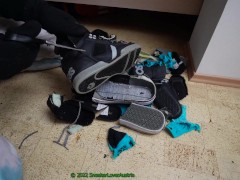 cutting broken globe socks, Supra Vaider and fur osiris nyc 83, jerking off