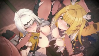 【Zenless Zone Zero orgy sex2】Ju Fufu,Yixuan group sex 3D Hentai Animation.