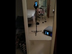 Guy Rides and Gets Fucked Hard By Huge Massive Dildo and Then Sword Fights With Dildo