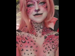 Pink Cheetah BodyPaint BTS