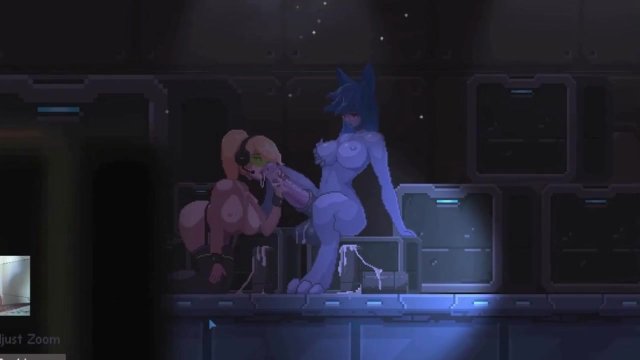 BUSTY BLONDIE SAMUS ARAM SUCKING A FUTANARI DICK - ZETRIA