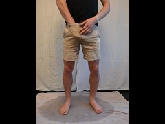 Rewetting Shorts 4 Times and STAYING in Them - Screenshot 5 of 16 - Piss Fetish