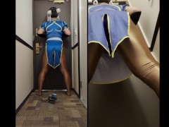 コスプレイベントの後にホテルでお尻とアナルを見られながらチクニーする女装コスプレイヤー - Screenshot 11 of 16 - Amateur Crossdresser