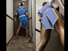 コスプレイベントの後にホテルでお尻とアナルを見られながらチクニーする女装コスプレイヤー - Screenshot 3 of 16 - Sissy Crossdress