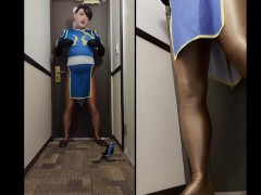 穴開きブルマから見えるアナルに超ズーム♥ チクニーでアナルがひくひくしちゃう女装コスプレイヤー - Screenshot 13 of 16 - Asian Amateur