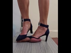 Barbie trample cock and ball in high heels No.77