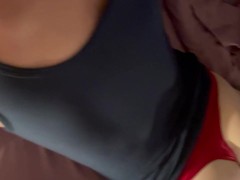 Sucking and getting facefucked played with and spanked by daddy