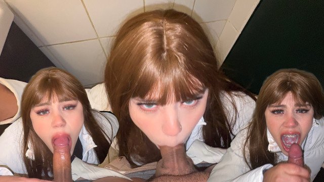 Rubia argentina chupa verga y me cabalga la verga. Le lleno de semen su boca