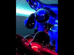 Horny Slime Girls Breeding - Fansly Preview - VRChat ERP