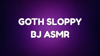 Goth Girlfriend Slurps Your Cock Down While You Relax