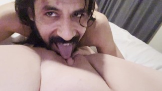 Pussy eating close up