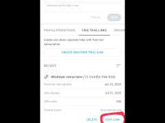 How to create a free trial link for fellow content creators. #OnlyFans #ShoutoutForShoutout #SFS #S4