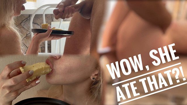 Le dio un pastel con esperma