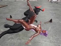 Shemale Has Multiple Orgasms When Penetrated By A Furry BBC