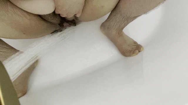 Pissing in the shower after intense orgasm turns me on so much I have to masturbate and cum again