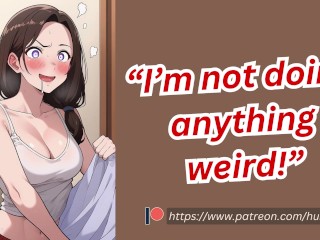 Ты ловишь свою сводную сестру в твоей постели, нюхающей твои простыни [дразнит] [пикантно]